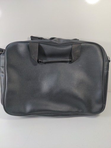 Soft Side Attache / Brief Case with Strap - Zip Around with Pockets Black - Picture 6 of 8