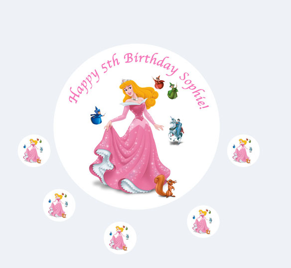Aurora Sleeping Beauty Princess x1 Cake Topper Edible RICE PAPER ...