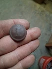 Dug really nice with shank confederate block i button coat size Civil War Relic