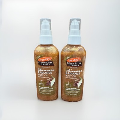 Lot Of 2 ~Palmer s Cocoa Butter Formula Shimmer Body Oil With Vitamin E ~5.1 oz
