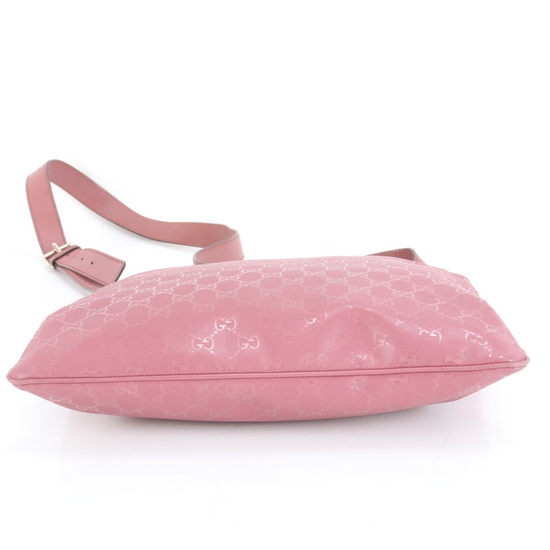 Gucci GG Leather Shoulder Bag Pink Used Crossbody 134cm Strap thumbnail 5