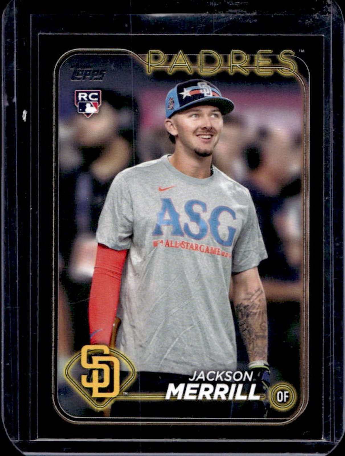 2024 Topps Update Jackson Merrill All Star Game RC Black Rookie #/299 Padres