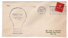 #654 Electric Light Edison 1929 FDC - Elliott Unofficial u/o Elizabeth NJ
