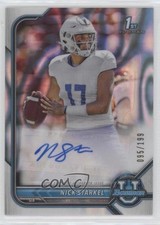 2021-22 Bowman U Chrome Prospect Lava Refractor 95/199 Nick Starkel Auto 0zg4