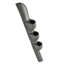 Glowshift Gray Triple Pillar Gauge Pod Fits 1998-2002 Dodge Ram 2500 3500 52mm