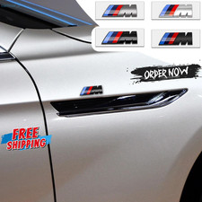 M Performance Sport Badge 3d Emblem Replacement Sticker Bmw Logo Trunk Fender.