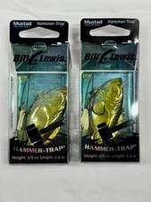BILL LEWIS ' HAMMER TRAP ' LOT OF 2 ' SMALLIE MAGIC ' 3/8 OZ - 2.5"