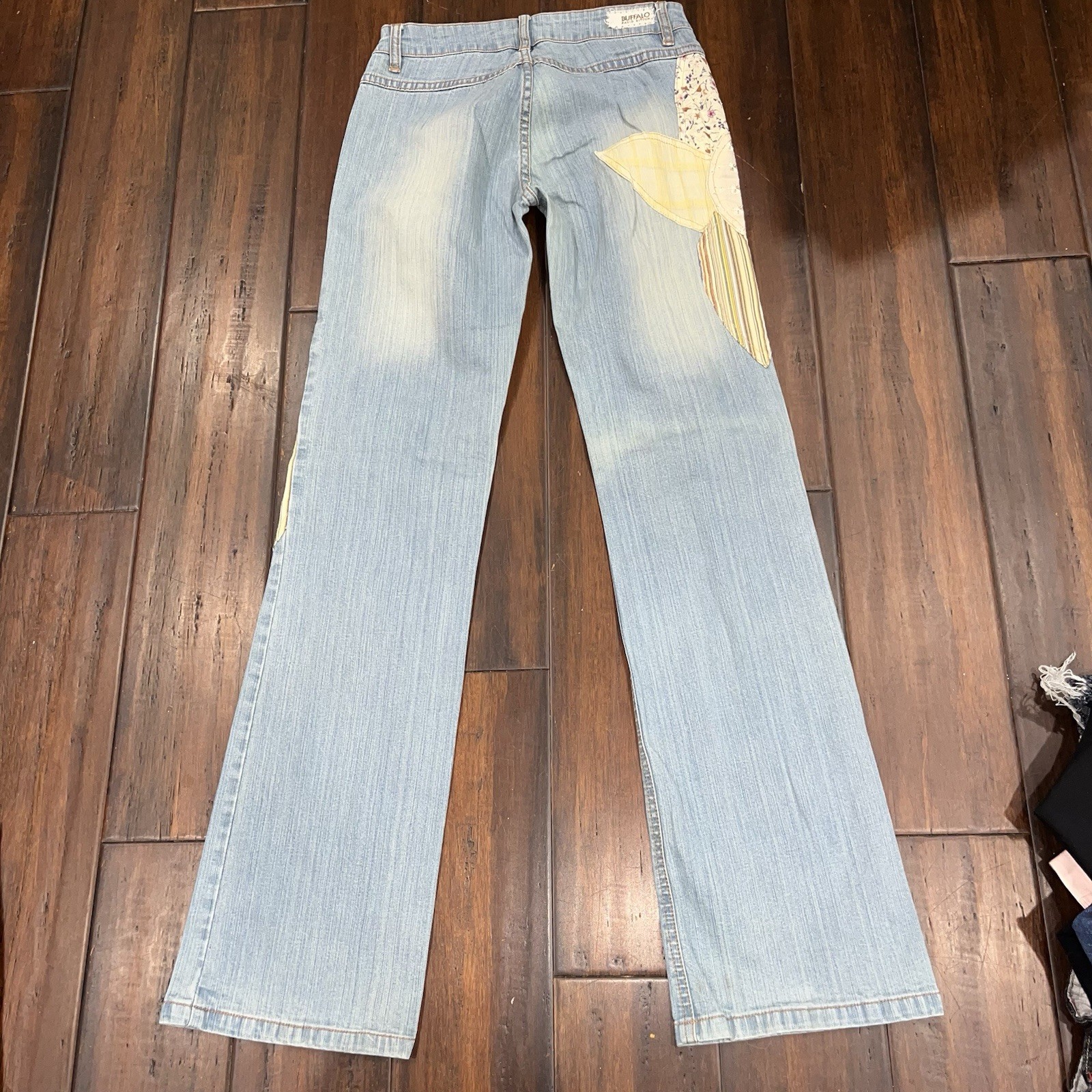 Buffalo David Bitton Y2K Flared Patchwork Floral … - image 4