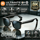 Smart AI Glasses with Camera, Simultaneous Translation, Video Record, 3 Lenses