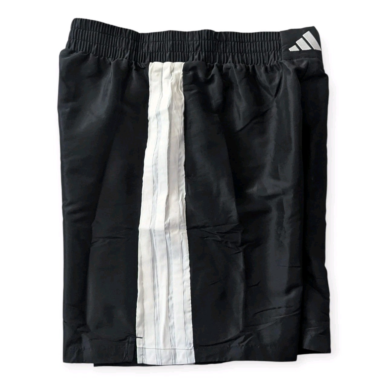 ADIDAS Woven Training Retro Shorts Black /White Stripe  7" Inseam Mens Sz XL NWT thumbnail 9