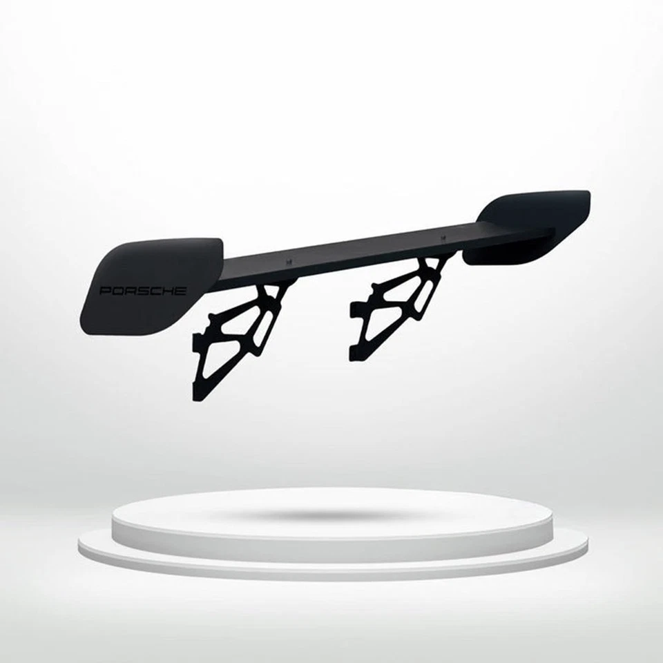 Estante alerón GT3 RS - Estante de pared estilo Porsche para jugadores | Arte de pared para automóvil Foto 2 de 4