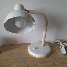 White Gooseneck Desk Table Lamp Retro E27 1LT Table Lamp 100W Max 0.5m Lead