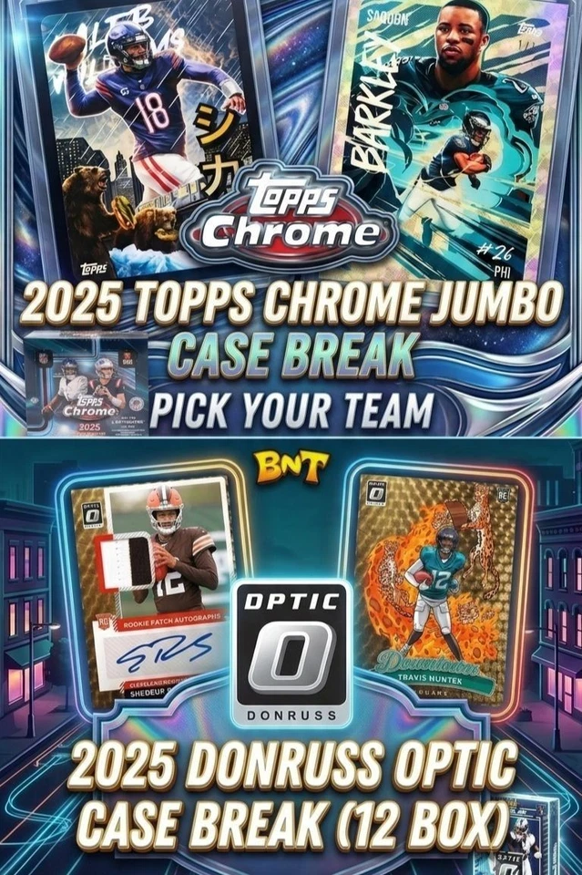 Jumbo Topps Chrome Case Break Football PYT