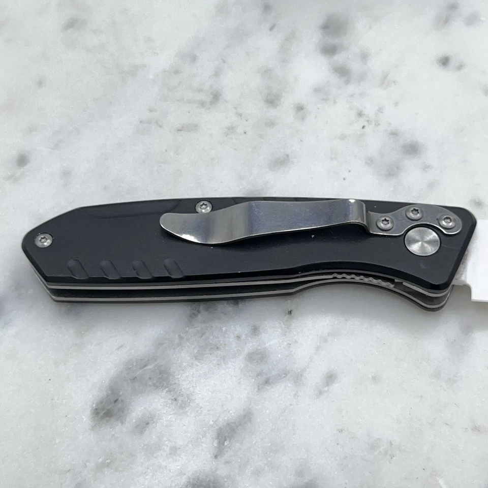 Meyerco Sovereign Folding Pocket Knife Ceramic White Blade Blackie Liner EDC - Image 4 of 4