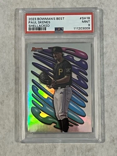 2023 Bowman Best Baseball Paul Skenes Shellacked PSA 9 #SH-18