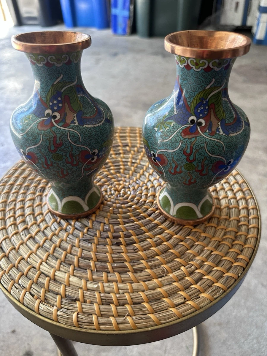 景泰蓝花瓶| eBay