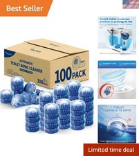 Long-Lasting Automatic Toilet Bowl Cleaner - 100 Tablets for Effortless Hygiene