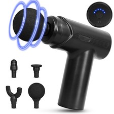 Massage Gun Deep Tissue, Muscle Massage Gun with 4 Attachment Heads 6 Speeds