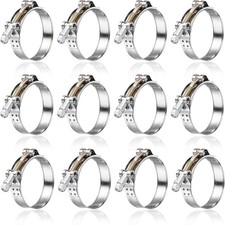 Steel 12Pack 1.25" T Bolt Hose Clamps - 304 StainlessTurbo Intake Clamp for Turb