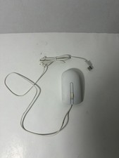 Genuine Dell Optical Wired 1000 DPI Scroll Wheel Mouse WHITE MS116T1 588PJ