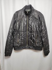 Giubbotto imbottito GAS uomo XL nero stile biker invernale zip misure 47x53x65