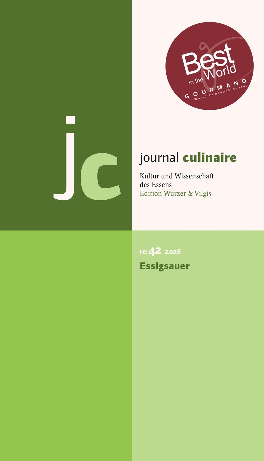 journal culinaire. Kultur und Wissenschaft des Essens Martin Wurzer-Berger