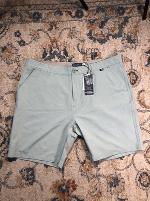 Live Forever Golf Shorts Mens 40 Green Coast To Course Hybrid Stretch 9 Inseam