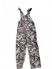 Mossy Oak Camo Bib Overalls Mens Large USA Made Hunting Workwear Pants