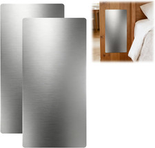 Cat  Dog Door Protector from Scratching, Stainless Steel Self-Adhesive Kick Pla