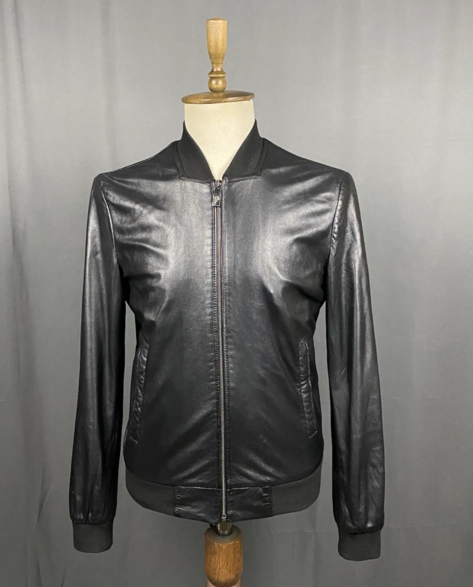 Versace Collection Coats, Jackets & Vests Leather Outer Shell for