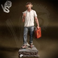 Stampa 3D Trevor Philips Garage Kit Modellino Figure Kit Non Verniciato Non Assemblato GK