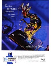 1998 Intel Pentium II Vintage Print Ad The Computer Inside CPU Half-Life Sierra