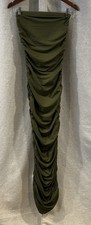 Vintage Best Cody green ruched bodycon maxi pencil skirt Or Tubetop Size Medium