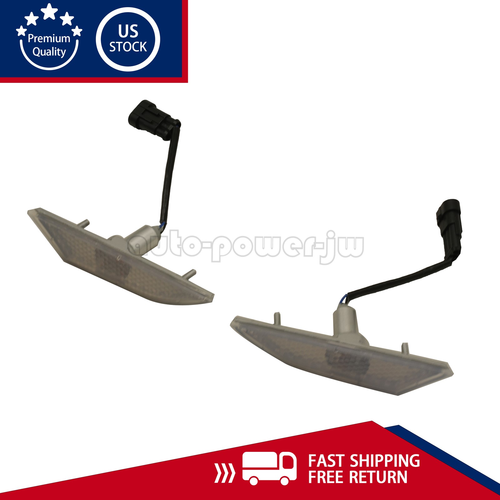 2PCS Front Bumper Side Marker Indicator For Lamborghini Gallardo 400945119D/120D