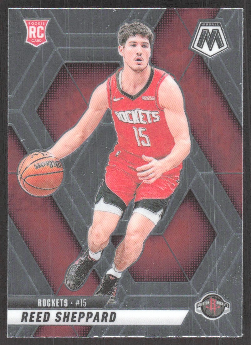 2024-25 Panini Mosaic Reed Sheppard Rookie Houston Rockets #249
