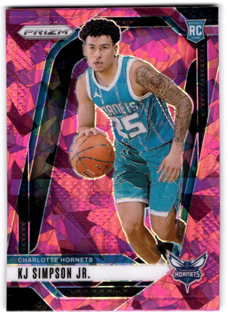 2024-25 Panini Prizm #247 KJ Simpson Jr. Prizms Pink Ice