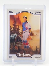MIKE PIAZZA 2025 TOPPS X BOB ROSS JOY OF BASEBALL #52 DODGERS A Q3735