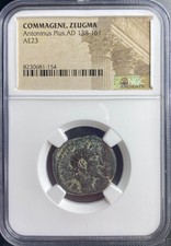 Emperor Antoninus Pius NGC Genuine Ancient Roman Coin 138-161AD Zeugma Commagene