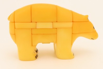 Vintage 1986 ANIPUZZLE 3D Polar Bear Puzzle Nanook PKR Corp Made in USA COMPLETE
