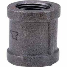 1-1/4" Black Malleable Coupling Lead Free 150 PSI