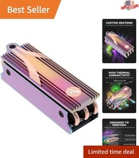M.2 2280 SSD Rocket Gaming Heatsink with Copper Cooling Pipes - Easy Install