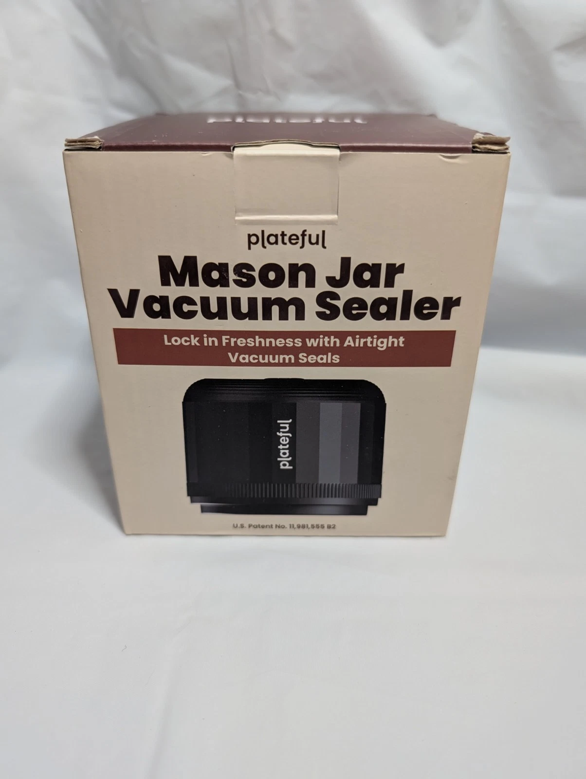 Plateful Mason Jar Vacuum Sealer – Fits Standard & Wide Mouth Jars