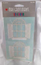 Mrs. Grossman's 2 Sheets New ~ Frosty Giant Window~ Stickers RARE Vintage