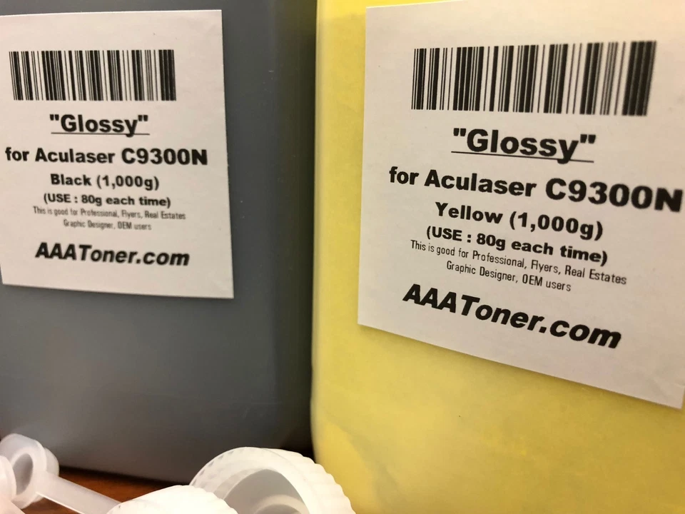 (4.000 g) Recarga de tóner brillante a granel para Epson Aculaser C9300, C9300N Foto 2 de 4