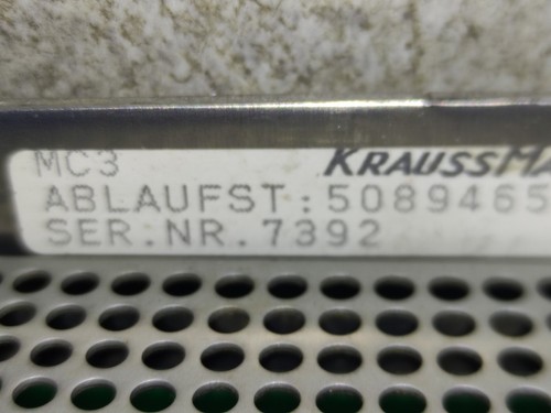 Control de desagüe KRAUSS MAFFEI MC3 F Microcontrol MC3F - Imagen 3 de 9