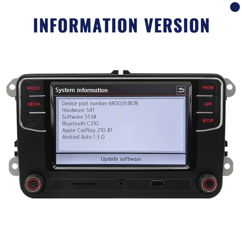 Auto Carplay MirrorLink PQ Auto Radio NONAME 6.5inch RCD330 RCD340G 187B Android - Bild 2 von 13