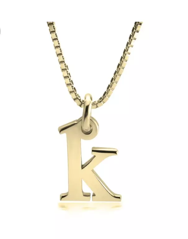 Tiny Lowercase Initial Necklace, Personalized Necklace, Your Letter - 14K  SOLID Gold Ultra Feminine Initial Necklace by Theresa Mink