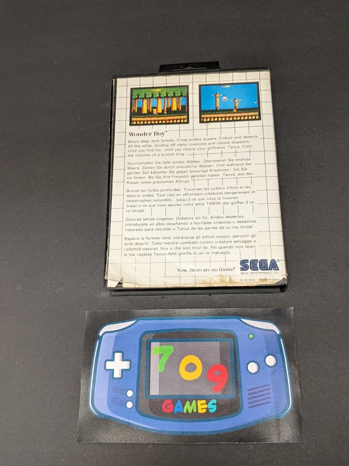 Wonder Boy (Sega Master System) CIB COMPLETE - Image 2 of 4