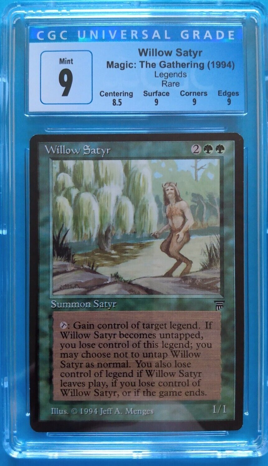 🌳 Willow Satyr 🌳 Legends | Vintage 1994 MTG | NM++ / Gem Mint CGC 9!