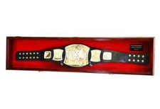 Wrestling Belt Display Case Cherry Kid 44" Child Wood WWE Championship Cabinet